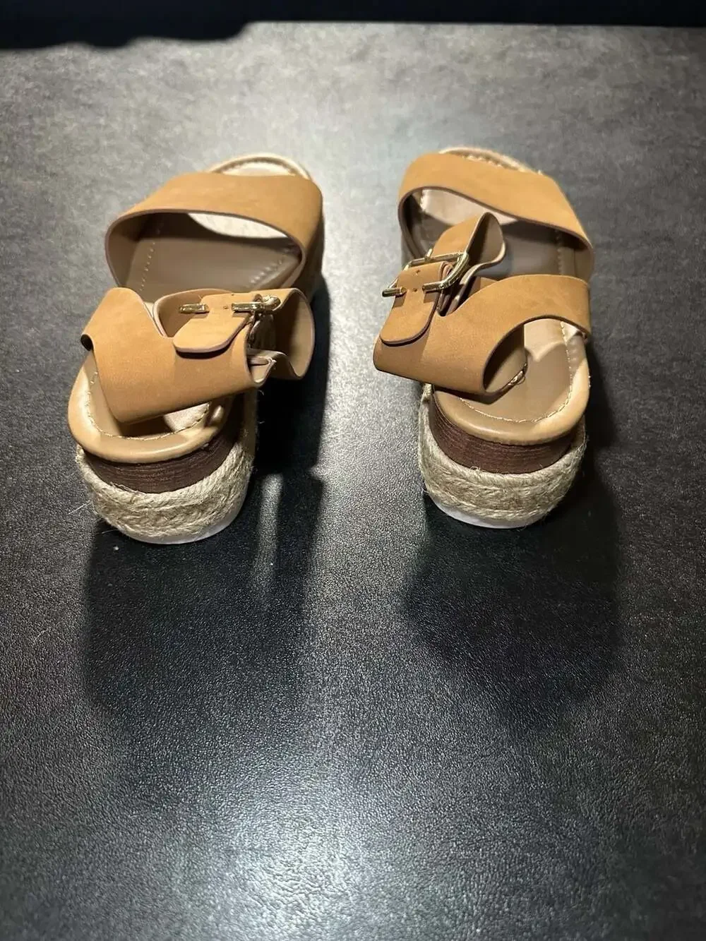 Forever Sensational Tan Platform Espadrille Sandals